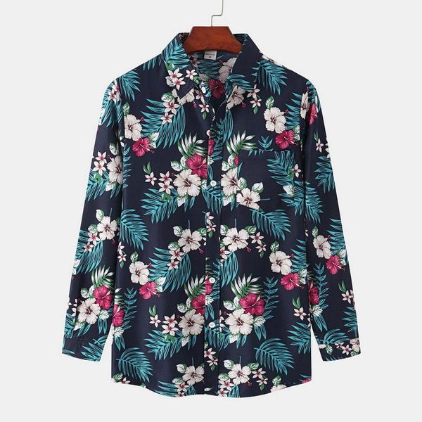 men's casual shirts shujin 2021 autumn men slim floral print long sleeve fashion brand party holiday dress flower shirt homme, White;black
men's casual shirts shujin 2021 autumn men slim floral print long sleeve fashion brand party holiday dress flower shirt homme, White;black