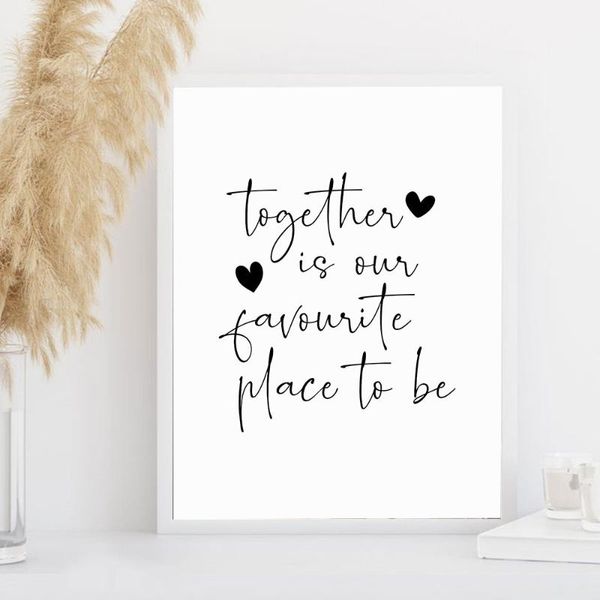 paintings quote poster together is our favourite place to be canvas painting art print nordic modern wall picture for bedroom home decor
paintings quote poster together is our favourite place to be canvas painting art print nordic modern wall picture for bedroom home decor