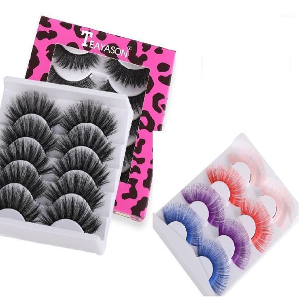 fashion colorful false eyelashes soft thick natural long fake imitation mink portable lashes cat eye maquillaje tslm21
fashion colorful false eyelashes soft thick natural long fake imitation mink portable lashes cat eye maquillaje tslm21