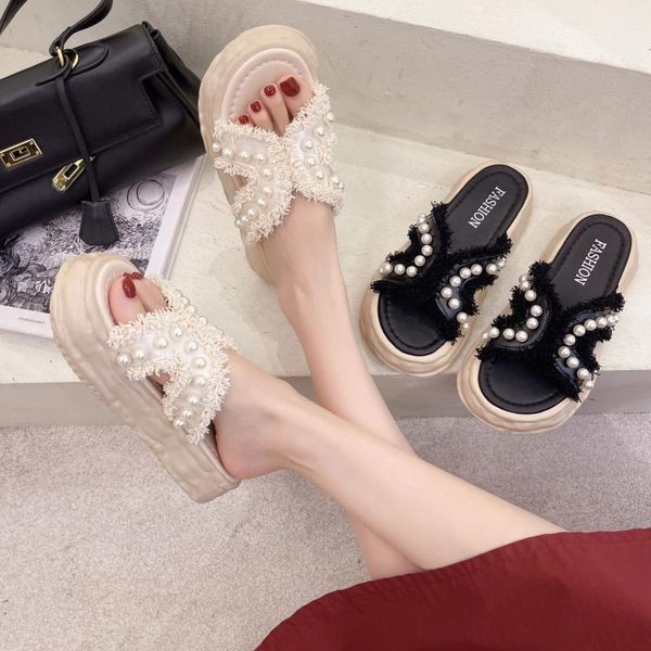 slippers women slides shoes 2021 fashion string beads indoor ladies comfortable flat sandals zapatillas de mujer, Black
slippers women slides shoes 2021 fashion string beads indoor ladies comfortable flat sandals zapatillas de mujer, Black