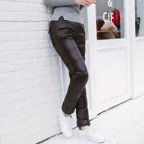 down winter men women thick warm white duck trousers new couple windproof waterproof pants plus size 5xl, Black
down winter men women thick warm white duck trousers new couple windproof waterproof pants plus size 5xl, Black