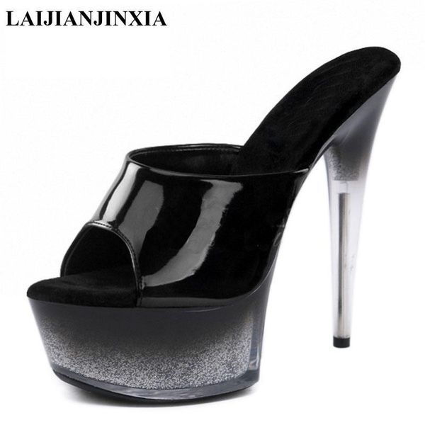 slippers peep toe 15 cm high heels stripper models party pole dance shoes platform mature nightclub dress, Black
slippers peep toe 15 cm high heels stripper models party pole dance shoes platform mature nightclub dress, Black