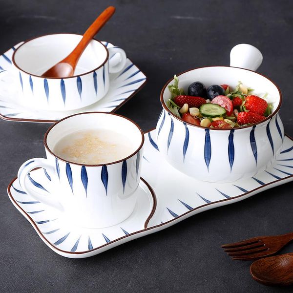 flatware sets japanese style light luxury breakfast bowl with handle for one person tableware combo set cup creative coffee cups
flatware sets japanese style light luxury breakfast bowl with handle for one person tableware combo set cup creative coffee cups