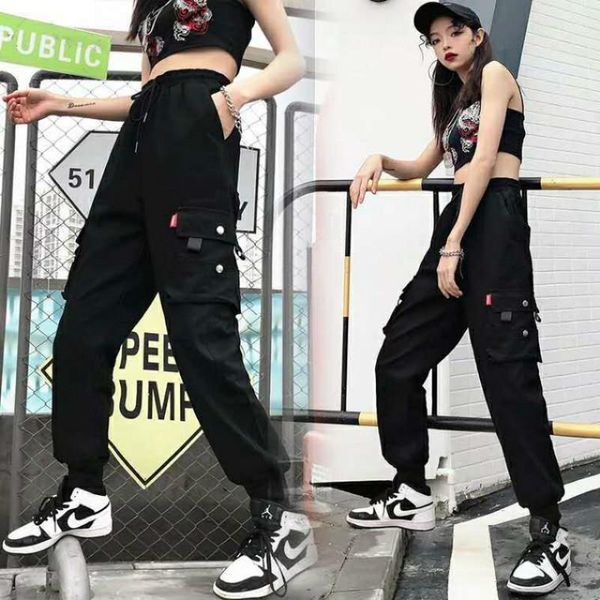 women's pants & capris cargo female streetwear elastic waists slimmer versatile high waist women sweatpants lady korean casual trousers, Black;white
women's pants & capris cargo female streetwear elastic waists slimmer versatile high waist women sweatpants lady korean casual trousers, Black;white
