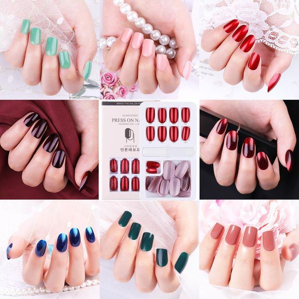 24pcs reusable stick-on-nails full cover false nail artificial tips for decoration with designed press on nails art1, Red;gold
24pcs reusable stick-on-nails full cover false nail artificial tips for decoration with designed press on nails art1, Red;gold