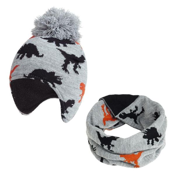 wide brim hats plus velvet earmuffs dinosaur cartoon jacquard hedging hat bib set kids windproof baby boys girls knit winter, Blue;gray
wide brim hats plus velvet earmuffs dinosaur cartoon jacquard hedging hat bib set kids windproof baby boys girls knit winter, Blue;gray