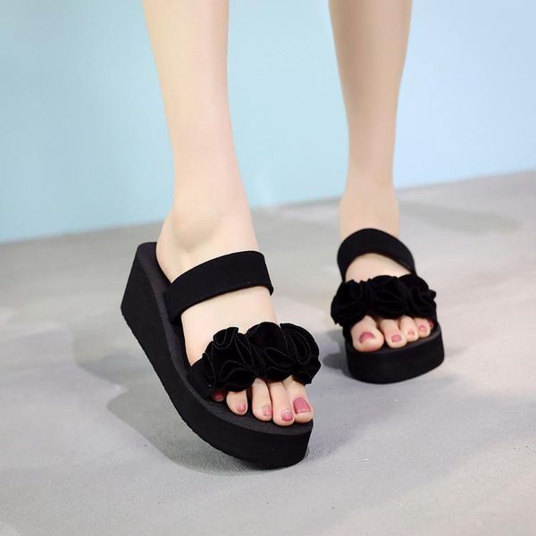 slippers sagace shoes woman summer fashion solid slip-on open toe wedges heels black color flower slipper sandals 2021jan16
slippers sagace shoes woman summer fashion solid slip-on open toe wedges heels black color flower slipper sandals 2021jan16