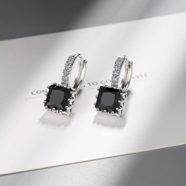 hoop & huggie cute square black stone earrings trendy female rainbow crystal small earring dainty silver color wedding for women, Golden;silver
hoop & huggie cute square black stone earrings trendy female rainbow crystal small earring dainty silver color wedding for women, Golden;silver