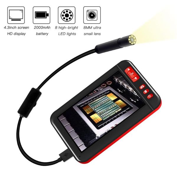 cameras kebidumei 1080p hd 8mm 2m 5m 10m endoscope 4.3 inch auto repair inspection camera lithium battery snake hard
cameras kebidumei 1080p hd 8mm 2m 5m 10m endoscope 4.3 inch auto repair inspection camera lithium battery snake hard