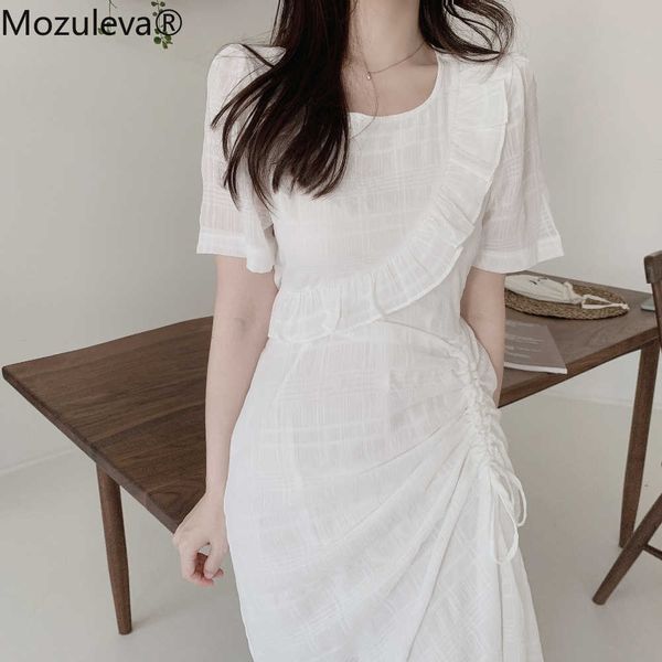 mozuleva summer flounced edge dress o-neck ladies midi dress short sleeve lace-up slim waist female sweet party vestidos 210706, Black;gray
mozuleva summer flounced edge dress o-neck ladies midi dress short sleeve lace-up slim waist female sweet party vestidos 210706, Black;gray