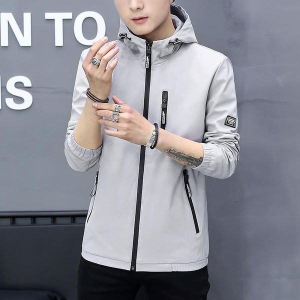 men's jackets est autumn mens male streetwear casual zipper hooded jacket spring men fashion thin slim fit coat, Black;brown
men's jackets est autumn mens male streetwear casual zipper hooded jacket spring men fashion thin slim fit coat, Black;brown