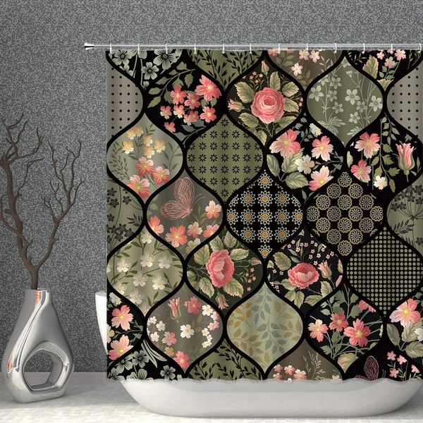 geometric floral shower curtain geometry spring flower black green pink decor fabric bathroom curtains,80x70 inch polyester with
geometric floral shower curtain geometry spring flower black green pink decor fabric bathroom curtains,80x70 inch polyester with