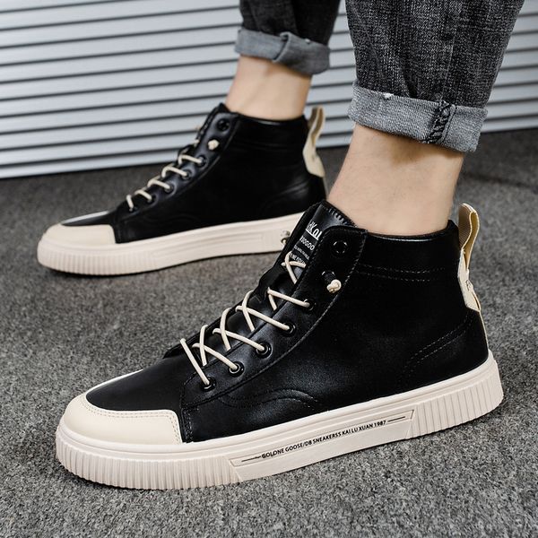 dress shoes brand casual sneakers high men white sport arrival ankle boots leather male 44 zlt6, Black
dress shoes brand casual sneakers high men white sport arrival ankle boots leather male 44 zlt6, Black