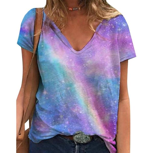 women's t-shirt purple loose plus size women v neck short sleeve t shirt casual baggy vintage tee colorful printing retro, White
women's t-shirt purple loose plus size women v neck short sleeve t shirt casual baggy vintage tee colorful printing retro, White