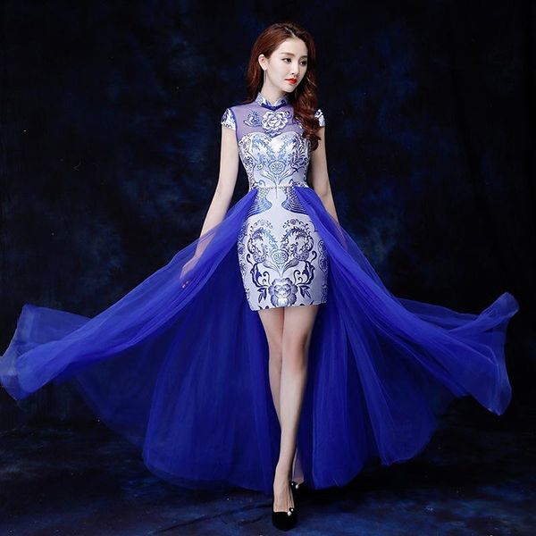 ethnic clothing mandarin collar print flower evening party dress gown blue mesh qipao 2021 chinese style cheongsam bandage vestidos, Red
ethnic clothing mandarin collar print flower evening party dress gown blue mesh qipao 2021 chinese style cheongsam bandage vestidos, Red