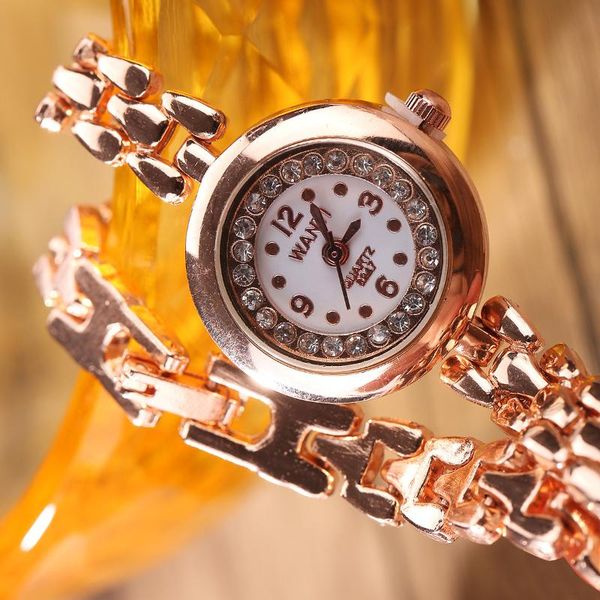 wristwatches fashion rose gold diamond-encrusted bracelet women's quartz watch jane about set luxury, Slivery;brown
wristwatches fashion rose gold diamond-encrusted bracelet women's quartz watch jane about set luxury, Slivery;brown