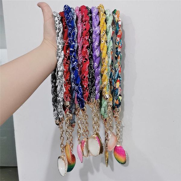 chains 2021 bohemia handmade twisted rope print bandana necklace beach style color shell pendant men's and women's jewelry, Silver
chains 2021 bohemia handmade twisted rope print bandana necklace beach style color shell pendant men's and women's jewelry, Silver