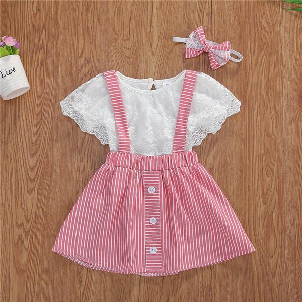 clothing sets infant baby girl clothes 3pieces suits summer sweet lace short-sleeved stripe suspender skirt set toddler kids, White
clothing sets infant baby girl clothes 3pieces suits summer sweet lace short-sleeved stripe suspender skirt set toddler kids, White