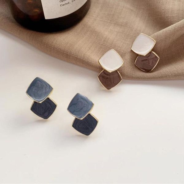 dangle & chandelier 2021 geometric square drop earrings for women enamel gold fashion modern earring female korean vintage jewelry, Silver
dangle & chandelier 2021 geometric square drop earrings for women enamel gold fashion modern earring female korean vintage jewelry, Silver