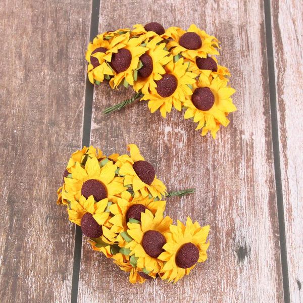 decorative flowers & wreaths 100pcs chic mini artificial paper sunflower wedding decor craft diy (orange)
decorative flowers & wreaths 100pcs chic mini artificial paper sunflower wedding decor craft diy (orange)