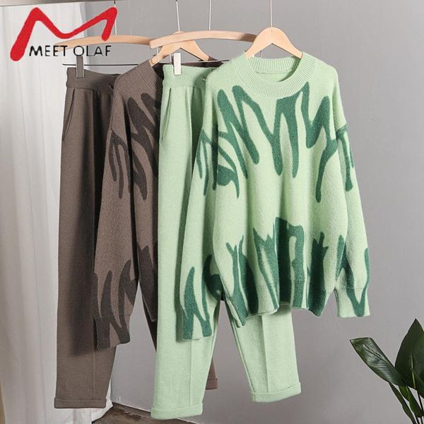 women's two piece pants fashion tie dye winter knit set women harem pant suits oversized loose sweaters jogging knitted tracksuit outfi, White
women's two piece pants fashion tie dye winter knit set women harem pant suits oversized loose sweaters jogging knitted tracksuit outfi, White