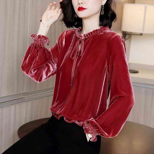 autumn winter women bow velvet shirt female vintage casual loose bottom blouses warm pullover plus size 4xl, White
autumn winter women bow velvet shirt female vintage casual loose bottom blouses warm pullover plus size 4xl, White