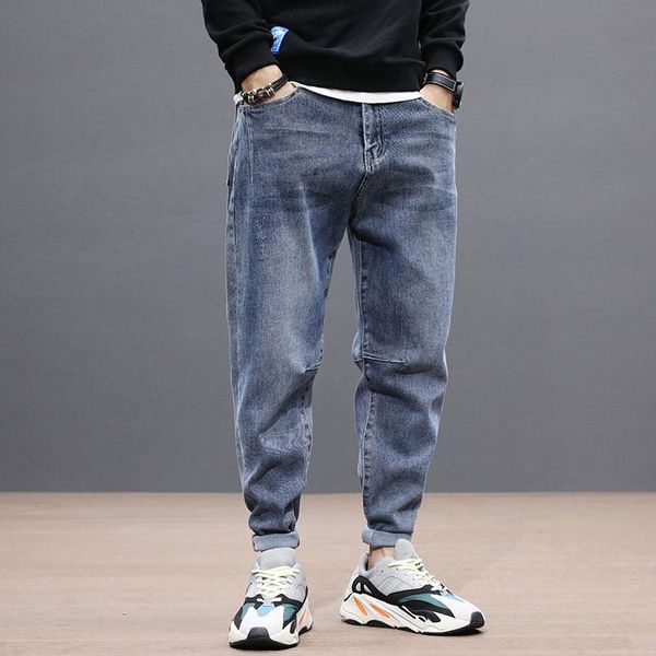 korean style fashion men jeans loose fit spliced designer denim harem pants retro blue taper trousers street hip hop men's
korean style fashion men jeans loose fit spliced designer denim harem pants retro blue taper trousers street hip hop men's