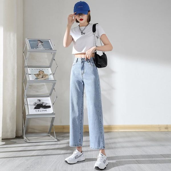 women's jeans woman 2021 fashion straight pants high waist casual mom baggy jean female full length loose denim boyfriend trouser, Blue
women's jeans woman 2021 fashion straight pants high waist casual mom baggy jean female full length loose denim boyfriend trouser, Blue