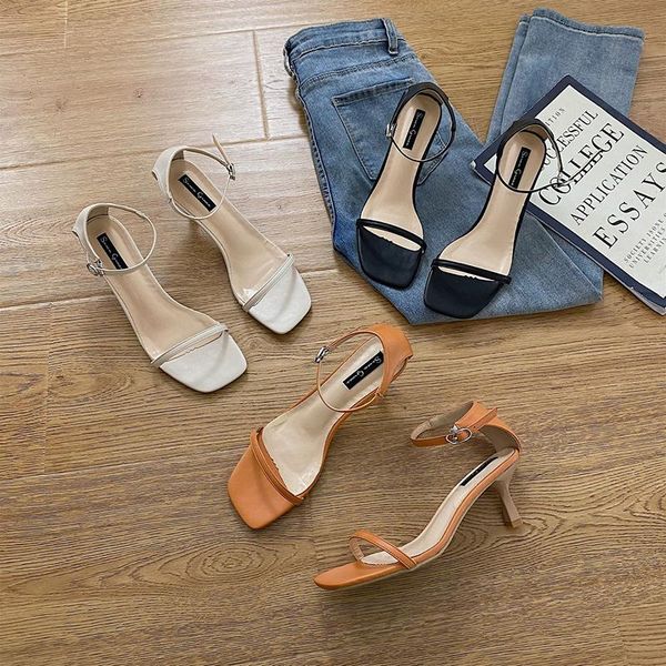 female sandal high heels open toe buckle strap 2021 summer comfort shoes for women girls high-heeled peep closed stiletto beige dress, Black
female sandal high heels open toe buckle strap 2021 summer comfort shoes for women girls high-heeled peep closed stiletto beige dress, Black