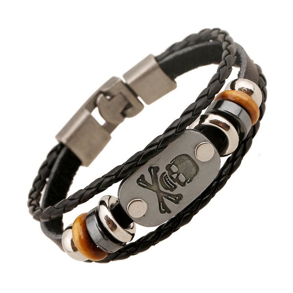 rock punk antique silver skull pattern cowhide bracelets zinc alloy easy-hook decoration arm jewelry genuine leather bangles, Golden;silver
rock punk antique silver skull pattern cowhide bracelets zinc alloy easy-hook decoration arm jewelry genuine leather bangles, Golden;silver