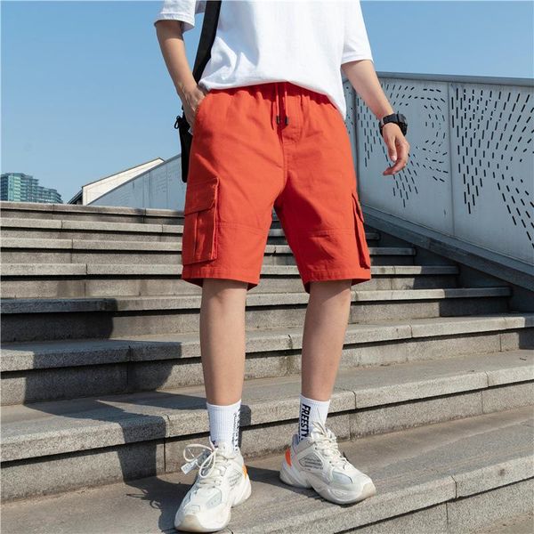 men's shorts summer trend tide brand cotton loose simple thin five-point casual overalls men, White;black
men's shorts summer trend tide brand cotton loose simple thin five-point casual overalls men, White;black