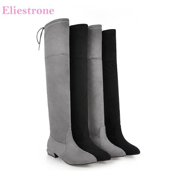 boots brand winter elegant black gray women thigh high slouch anti slip low heels lady shoes s100 plus big size 10 43
boots brand winter elegant black gray women thigh high slouch anti slip low heels lady shoes s100 plus big size 10 43