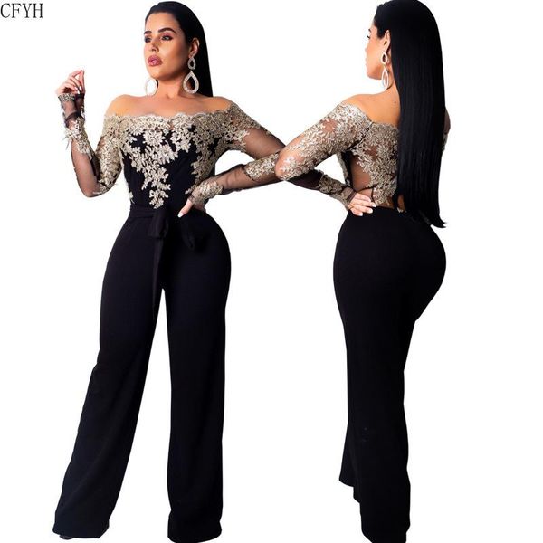 women's jumpsuits & rompers off shoulder womens jumpsuit black bodysuit strapless embroidery wide leg body mono mujer largo elegante, Black;white
women's jumpsuits & rompers off shoulder womens jumpsuit black bodysuit strapless embroidery wide leg body mono mujer largo elegante, Black;white