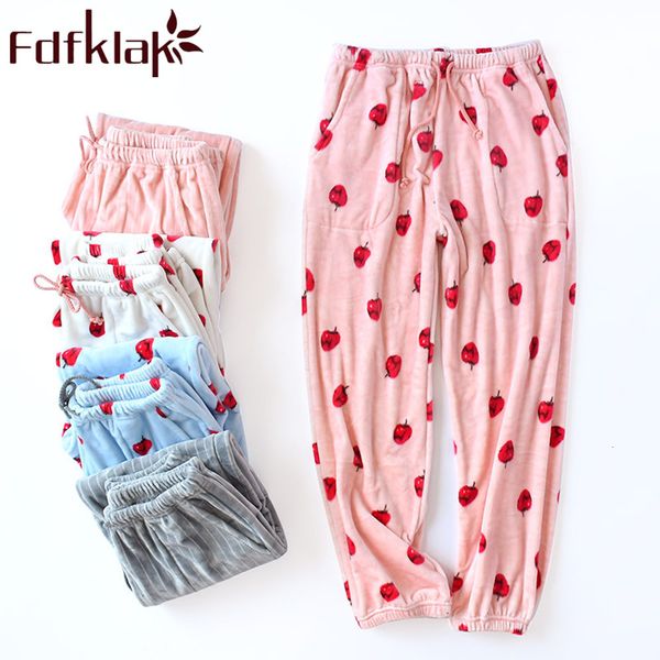 women's pants & capris flannel sleep pajama winter warm home wear casual long pant pyjama 5 styles thick trousers sleepwear r7lt, Black;white
women's pants & capris flannel sleep pajama winter warm home wear casual long pant pyjama 5 styles thick trousers sleepwear r7lt, Black;white