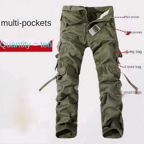 spring military tactical pants men multi-pocket male cargo for leisure straight big trousers , size 28 - 40 men's, Black
spring military tactical pants men multi-pocket male cargo for leisure straight big trousers , size 28 - 40 men's, Black