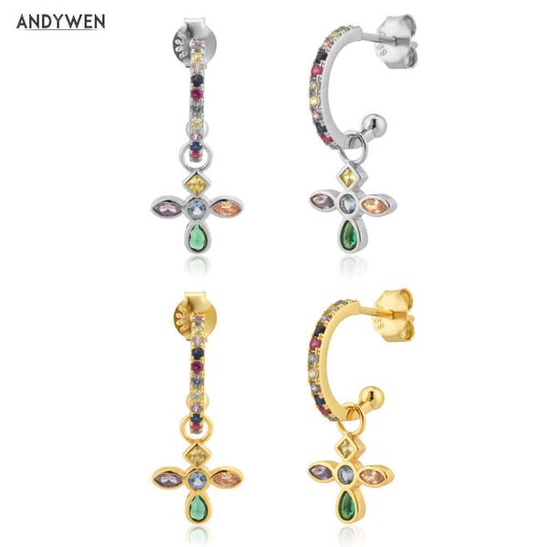 andywen 925 sterling silver spring cross pendiente drop earring piercing rock punk circle rainbow jewelry gift slim 210608
andywen 925 sterling silver spring cross pendiente drop earring piercing rock punk circle rainbow jewelry gift slim 210608