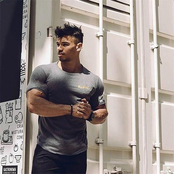 men's t-shirts men short sleeve cotton t-shirt summer casual fashion gyms fitness bodybuilding t shirt male slim tees clothing, White;black
men's t-shirts men short sleeve cotton t-shirt summer casual fashion gyms fitness bodybuilding t shirt male slim tees clothing, White;black