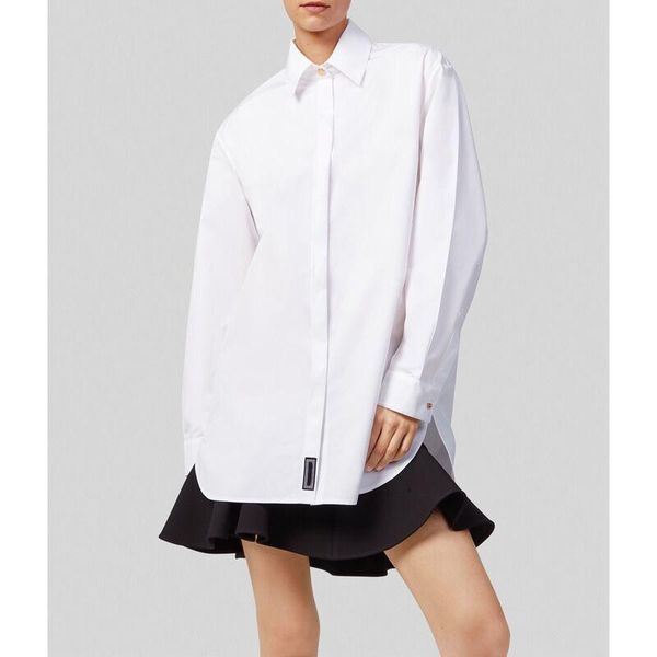 12.2 high end quality autumn winter fashion lapel single breasted long sleeve cotton loose casual white shirt blouse women's blouses &
12.2 high end quality autumn winter fashion lapel single breasted long sleeve cotton loose casual white shirt blouse women's blouses &