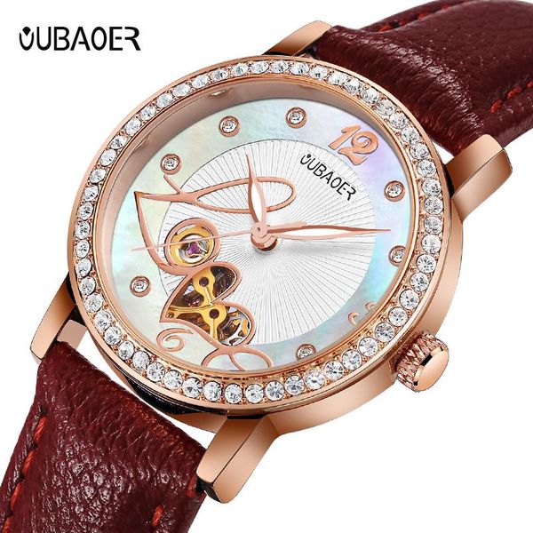 wristwatches oubaoer fashion automatic mechanical watches women rose gold love dial watch girl dress clock valentine's day gift montre, Slivery;brown
wristwatches oubaoer fashion automatic mechanical watches women rose gold love dial watch girl dress clock valentine's day gift montre, Slivery;brown