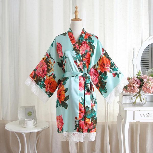 women's sleepwear female flower print kimono robe gown summer ice silk bathrobe lace trim spring autumn casual nightgown, Black;red
women's sleepwear female flower print kimono robe gown summer ice silk bathrobe lace trim spring autumn casual nightgown, Black;red