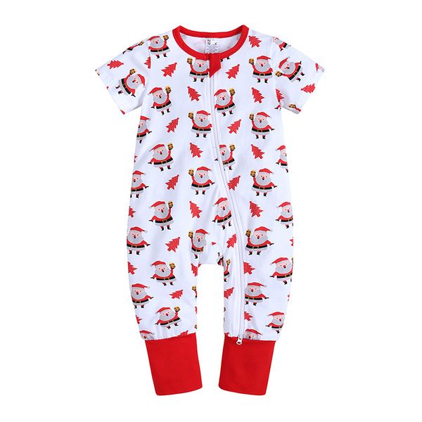 

Newborn Baby Clothes Summer Cartoon Print Kid's Bodysuit Cotton Christmas Romper Cute Infant Jumpsuit 3-24 Months, #01