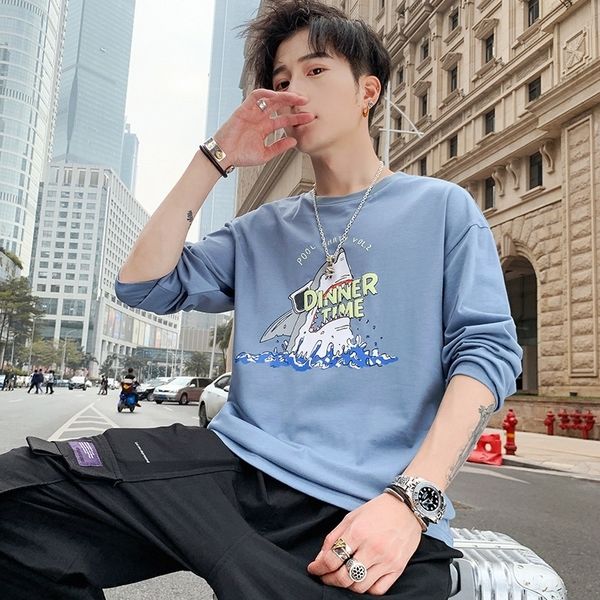 kff long sleeve type t-shirt 2021 spring t-shirts)round neck trend korean men's basic men's sweater, White;black
kff long sleeve type t-shirt 2021 spring t-shirts)round neck trend korean men's basic men's sweater, White;black