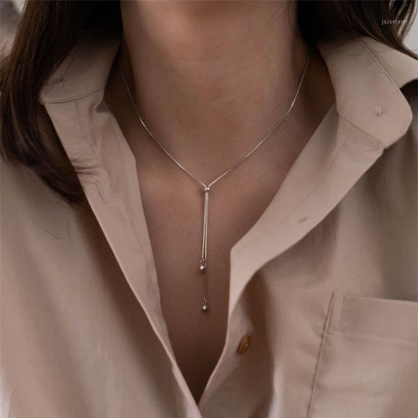 simple gold silver color ball long tassel choker necklace for women girl alloy snake chains chokers necklaces collares1, Golden;silver
simple gold silver color ball long tassel choker necklace for women girl alloy snake chains chokers necklaces collares1, Golden;silver