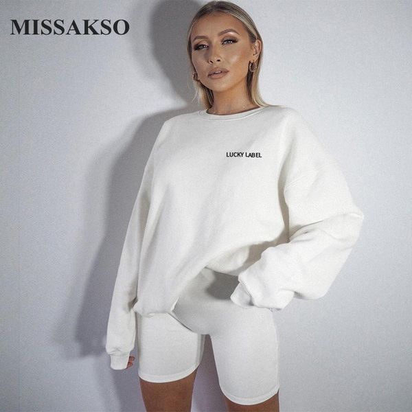 missakso women sweatshirt biker shorts 2 piece set streetwear long sleeve casual tracksuits loose fall outfits matching women's, Gray
missakso women sweatshirt biker shorts 2 piece set streetwear long sleeve casual tracksuits loose fall outfits matching women's, Gray