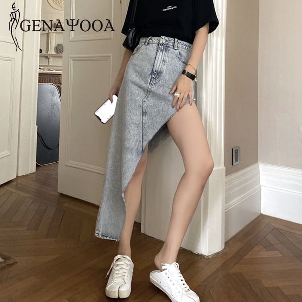 genayooa mini summer womens irregular demin jean skirts for ladies streetwear solid high waist skirt korean style 210417, Black
genayooa mini summer womens irregular demin jean skirts for ladies streetwear solid high waist skirt korean style 210417, Black