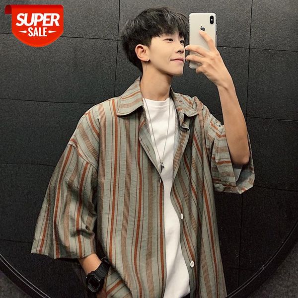 2019 summer men's short sleeve stripe printing shirt fashion trend leisure loose high-quality clothes white shirts size -2xl #ph9d, White;black
2019 summer men's short sleeve stripe printing shirt fashion trend leisure loose high-quality clothes white shirts size -2xl #ph9d, White;black