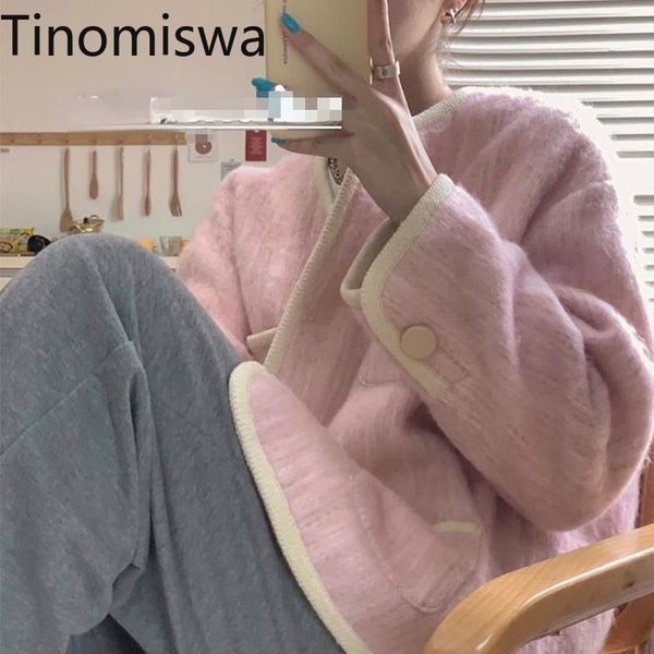 women's jackets tinomiswa autumn 2021 korean vintage loose long sleeve coats contrast color single breasted elegant, Black;brown
women's jackets tinomiswa autumn 2021 korean vintage loose long sleeve coats contrast color single breasted elegant, Black;brown
