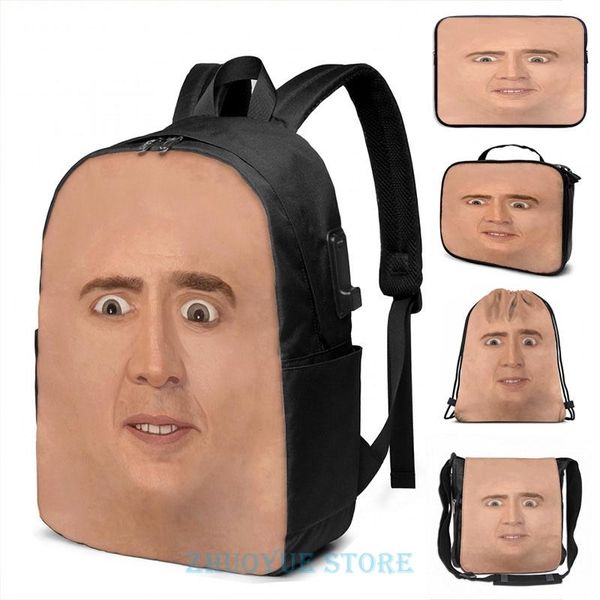 backpack funny graphic print creepy cage face usb charge men school bags women bag travel laptop
backpack funny graphic print creepy cage face usb charge men school bags women bag travel laptop