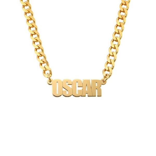 pendant necklaces punk curb chain nameplete necklace for women stainless steel gold color heart letter choker party gifts collier, Silver
pendant necklaces punk curb chain nameplete necklace for women stainless steel gold color heart letter choker party gifts collier, Silver