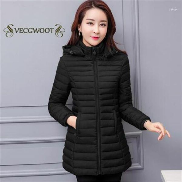 women's down & parkas winter women cotton jacket 2021 fashion medium long hooded solid color large-size long-sleeved ses3381, Black
women's down & parkas winter women cotton jacket 2021 fashion medium long hooded solid color large-size long-sleeved ses3381, Black